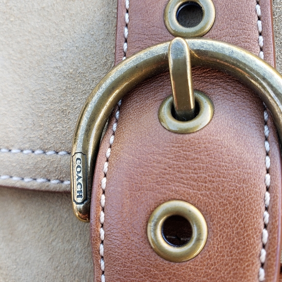 SOLD - COACH Suede Crossbody Bag - Picture 4 of 8